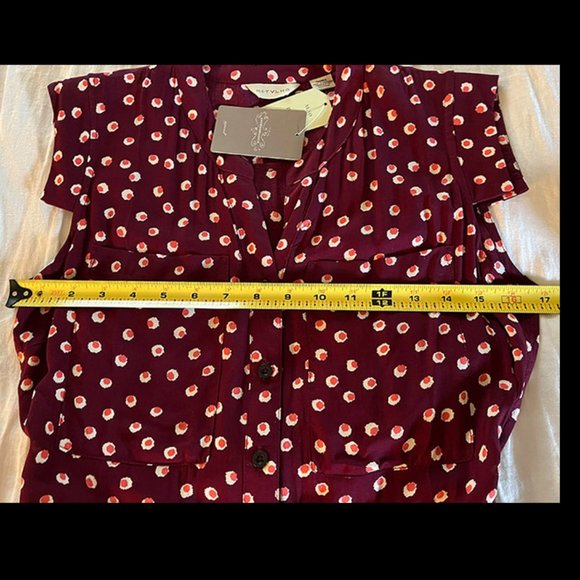 NWT Anthropologie 11-1-Tylho West Street Polka Dot Button Front Dress - Small - Picture 6 of 9